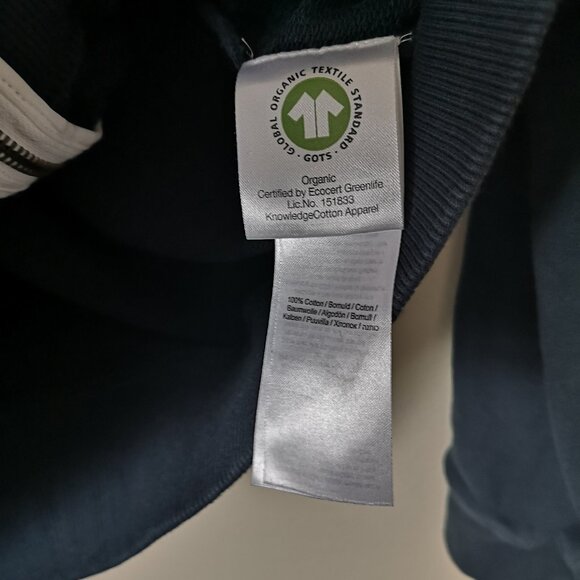 Black Hoodie zip up with Owl design Organic cotton - Picture 5 of 5